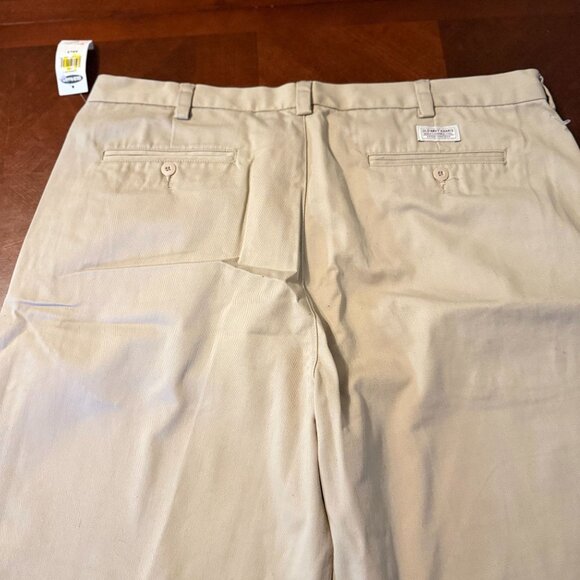Old Navy Mens Khaki Twill Pants Regular Fit 40x34 - Picture 7 of 14